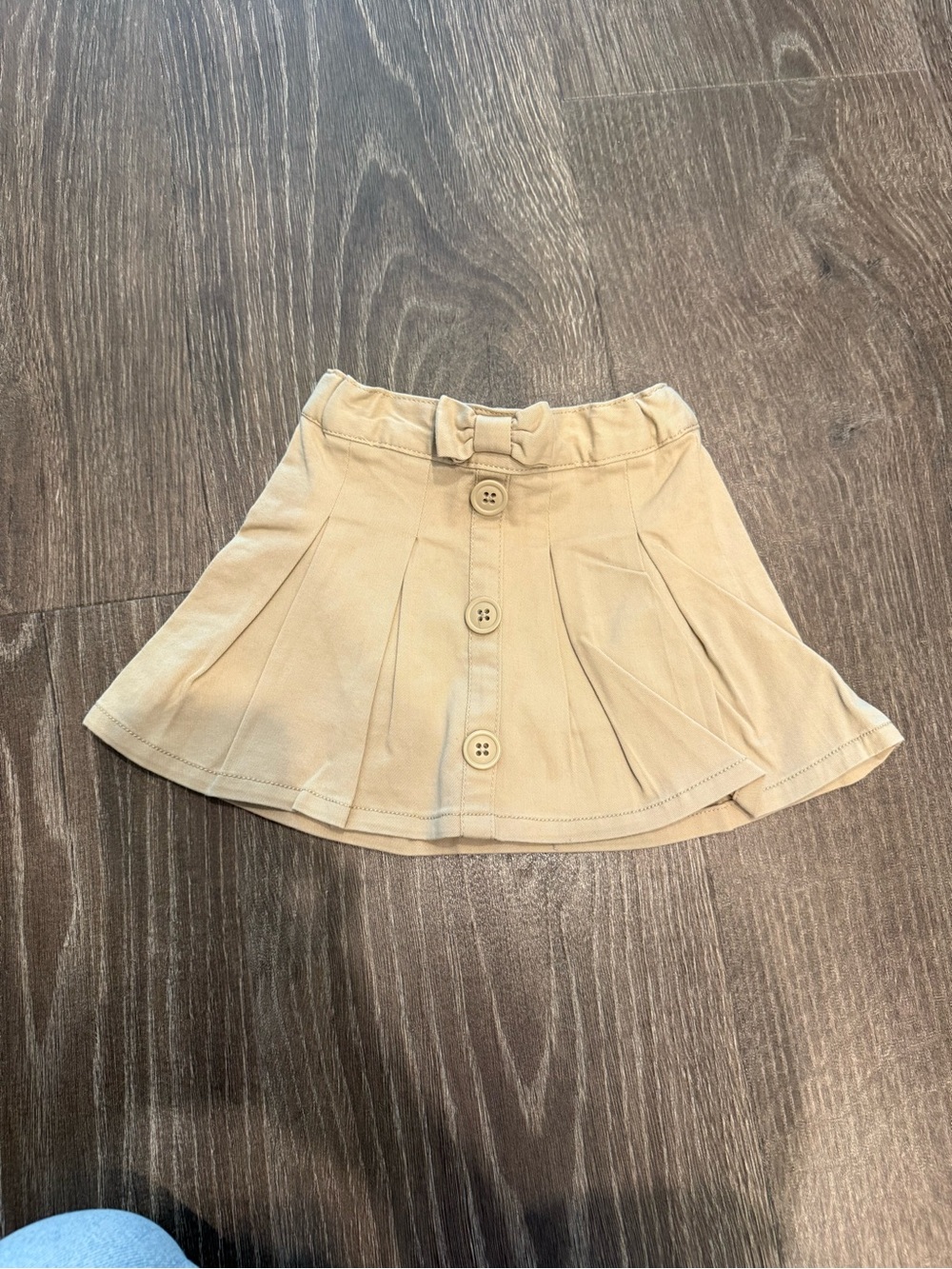NWT Children’s Place 2T Khaki Button-Front Skirt with Bow Detail - School Unifor